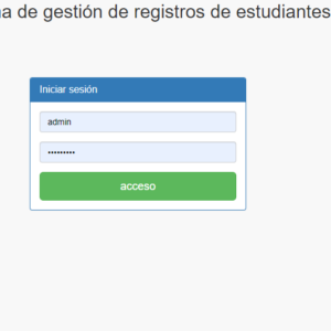 SISTEMA DE GESTION DE REGISTROS DE ESTUDIANTES