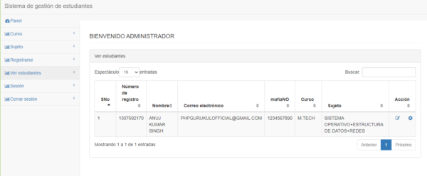 SISTEMA DE GESTION DE REGISTROS DE ESTUDIANTES - Imagen 2